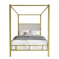 Gold Canopy Headboard and frame, Easy Assembly