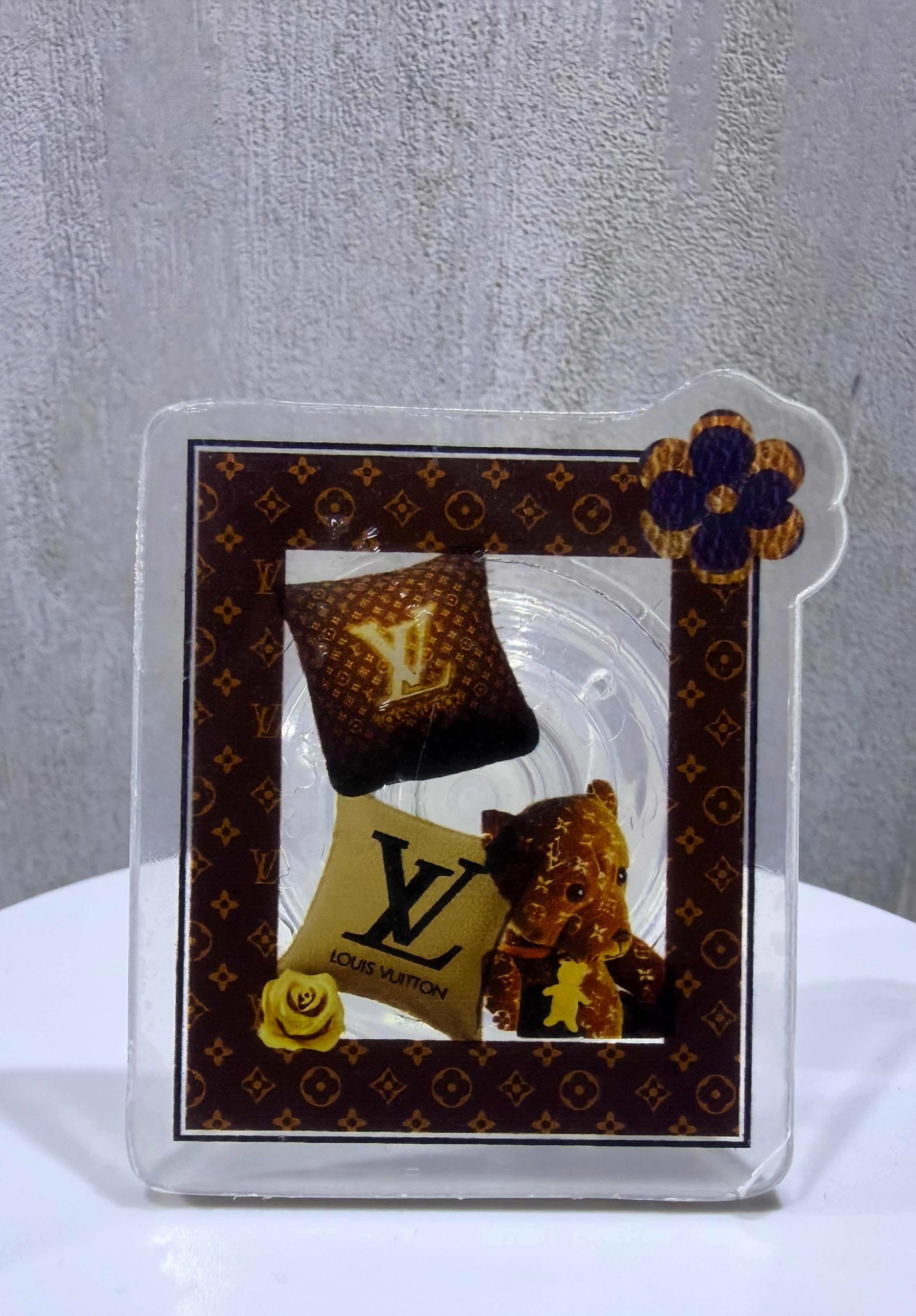 LV Teddy Frame Phone Pop Socket