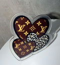 LV Heart Cheetah Phone Pocket Socket
