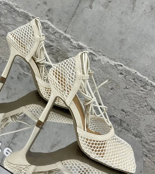 Cream White BTG Heels