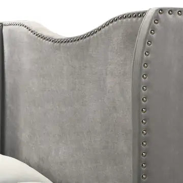 Kris Upholstered Wingback Bed Frame with Arched Wingback Headboard