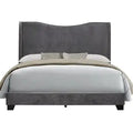 Kris Upholstered Wingback Bed Frame with Arched Wingback Headboard