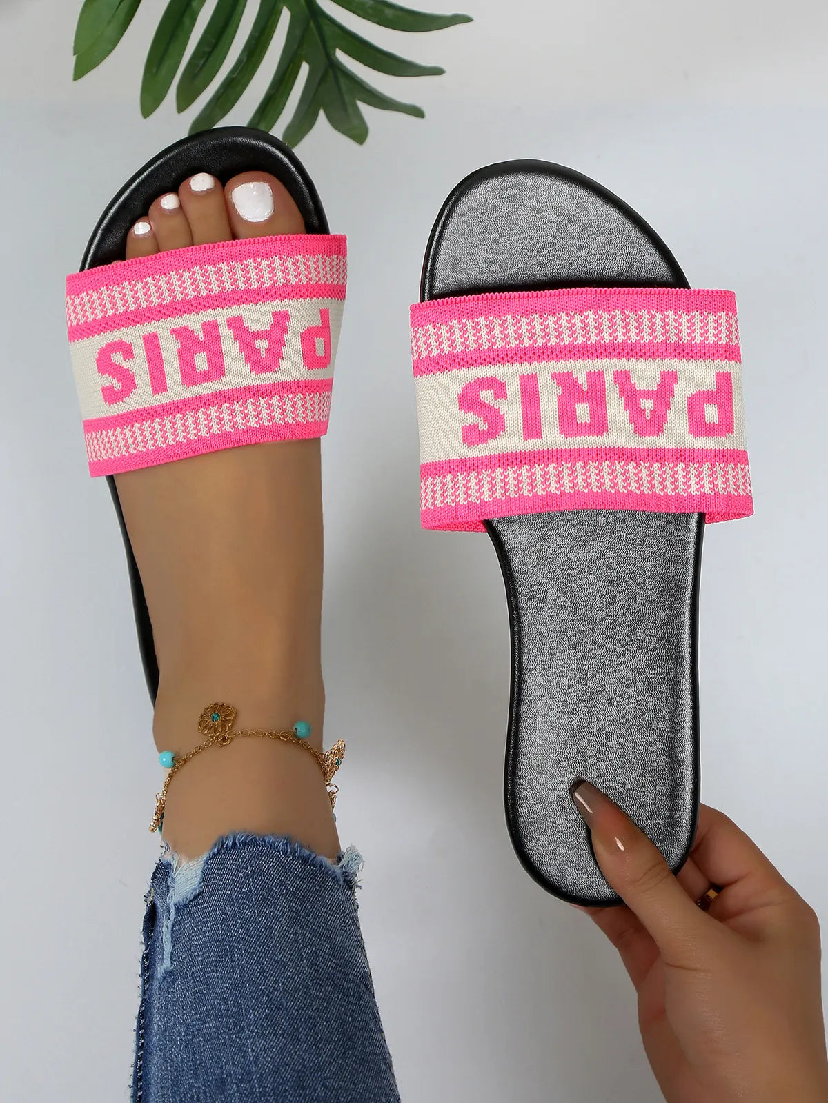 Pink Paris Sandals